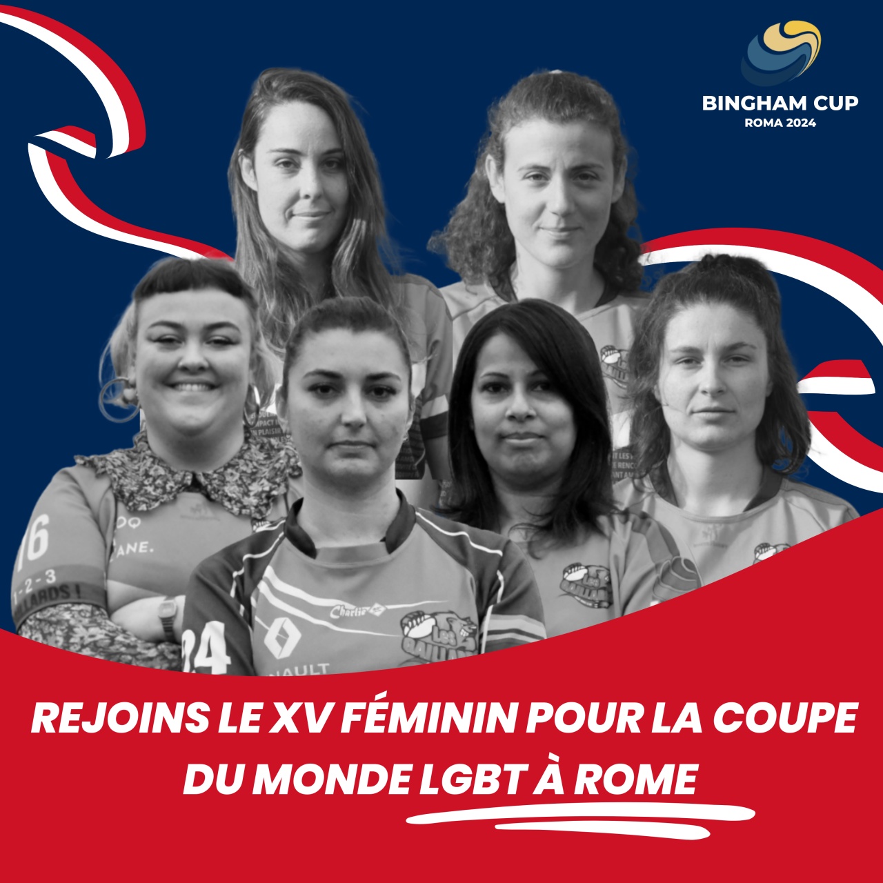 REJOINS LE XV F&Eacute;MININ FRAN&ccedil;AIS POUR LA COUPE DU MONDE &Agrave; ROME